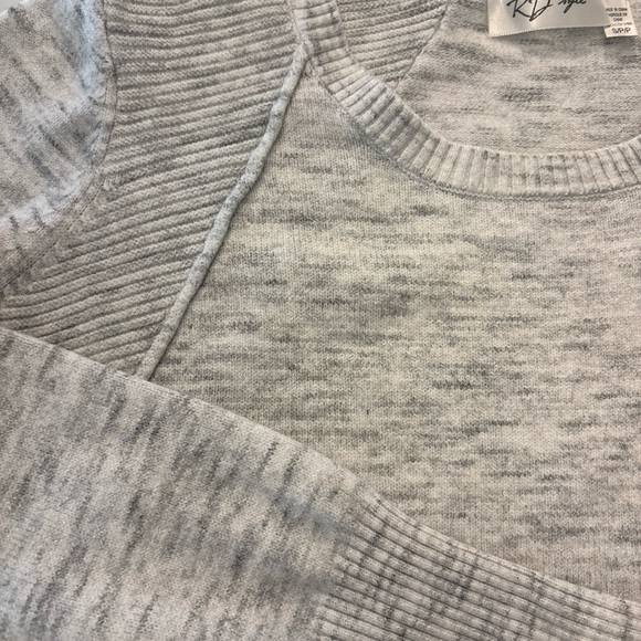 Cozy Soft RD Style Gray Crew Neck Long Sleeve Sweater - Picture 8 of 8